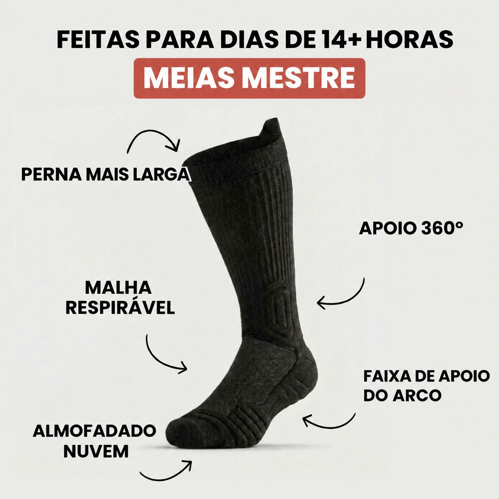 Meias Mestre Cano Alto – Perna Forte
