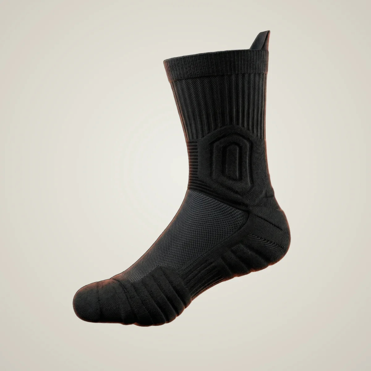 A SlabProof Tech Sock, com o amortecimento por zonas, o calcanhar e a ponta reforçados e a malha ventilada